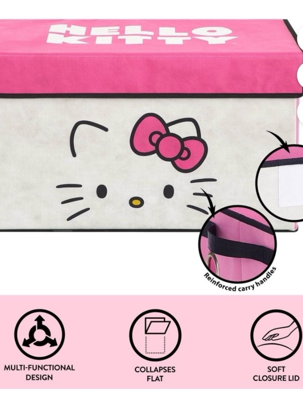 Hello Kitty Collapsible Storage Trunk - Picture 5 of 6